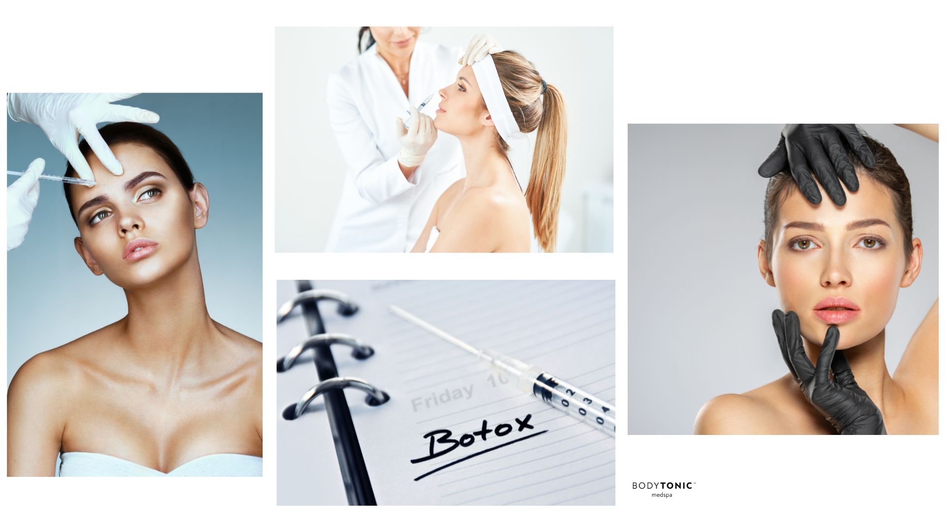 a collage showing how to prepare for botox at the Cleveland Bodytonic medspa