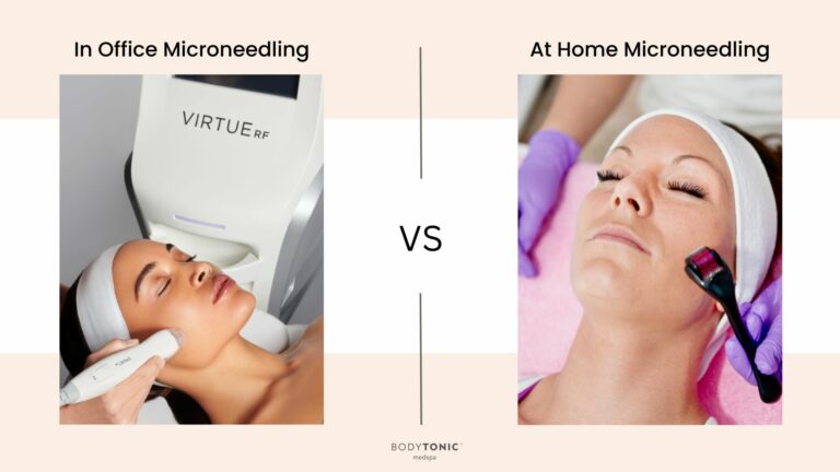 An image showing the Different Types of Microneedling, and Which Is Best For You, based on Bodytonic medspa staff recommendations