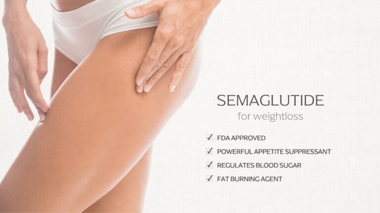 Semaglutide for weight loss showing women's thighs after the combination treatment of semaglutide injections and NEO Emsculpt.