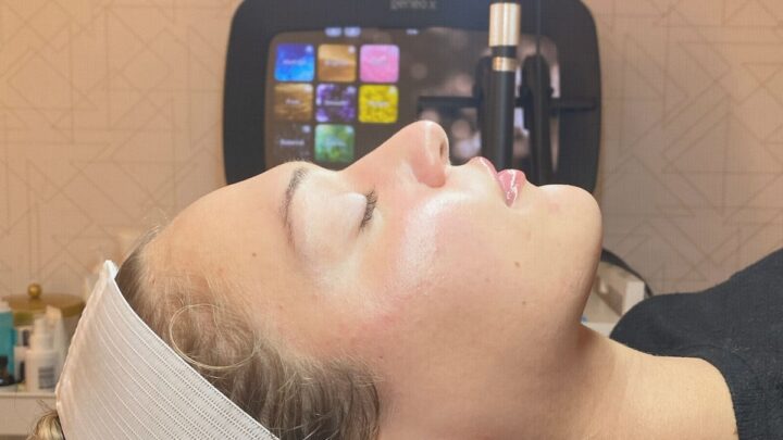 an image of a young woman receiveing treatment at a BodyTonic Medspa Cleveland